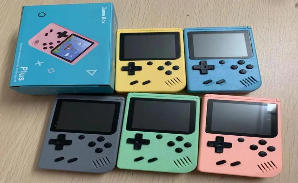 Portátil Macaron Handheld Games Console Retro Video Game Player 500 In1 8 bits 30 polegadas coloridas LCD Cradle4784584