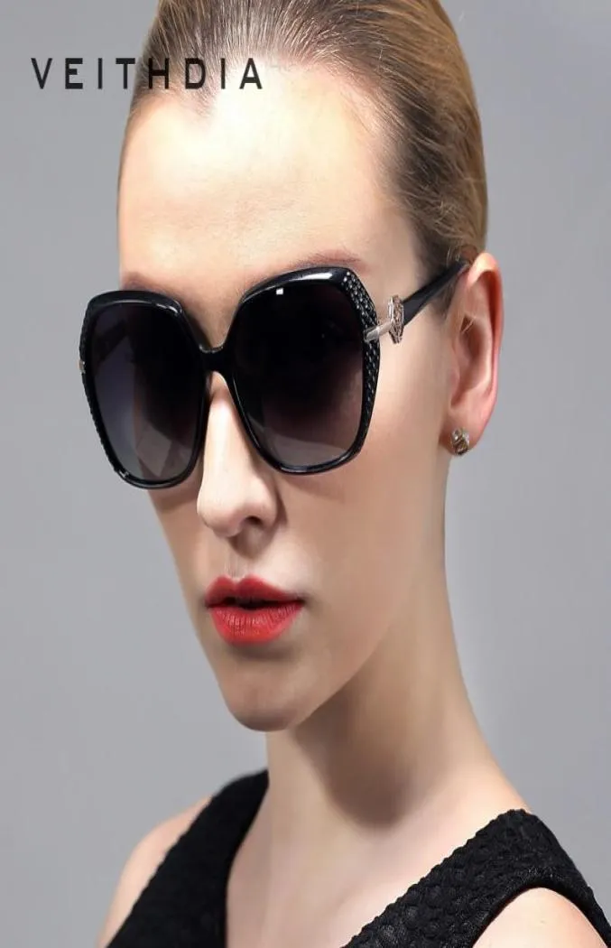 Veithdia ny ankomst highend damer hd polariserade solglasögon kvinnor retro solglasögon och tillbehör kvinnliga gafas 70212995438