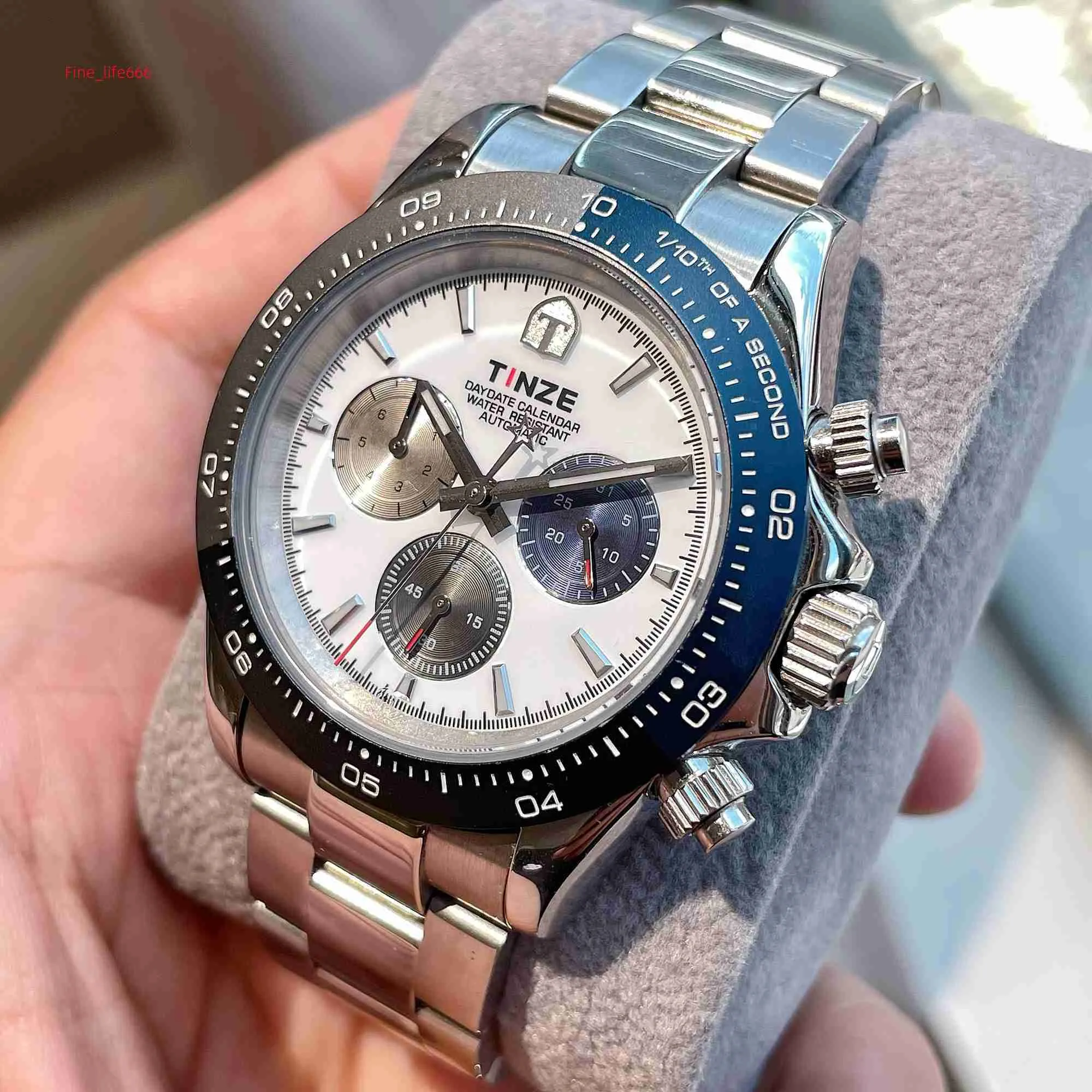 2023ホットセールOROGIO UOMO LUXURY WRIST WATTH TRICOLOR DESIGN DATE WEEK自動メカニカルモイサナイトウォッチ