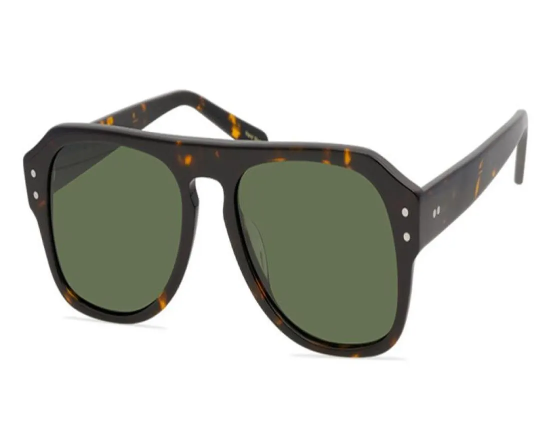 Men Polarized Sunglasses Women Brand Shades Square Frame Sun Glasses Sechel New York Graydark Green Lenses Eyeglasses with Box3601821