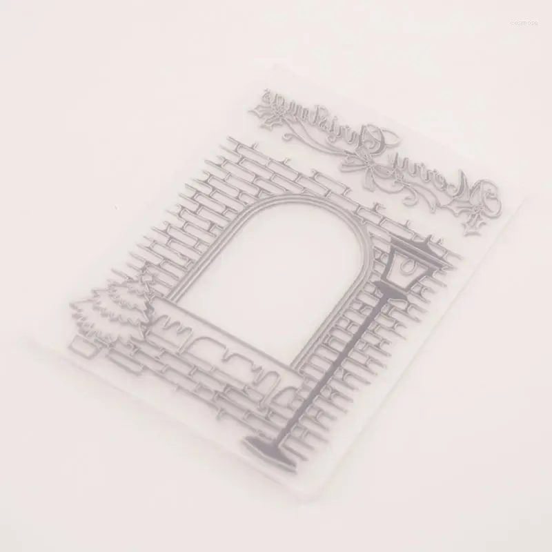 Fönsterklistermärken plast prägling mapp stencils mall formar diy scrapbooking papper po