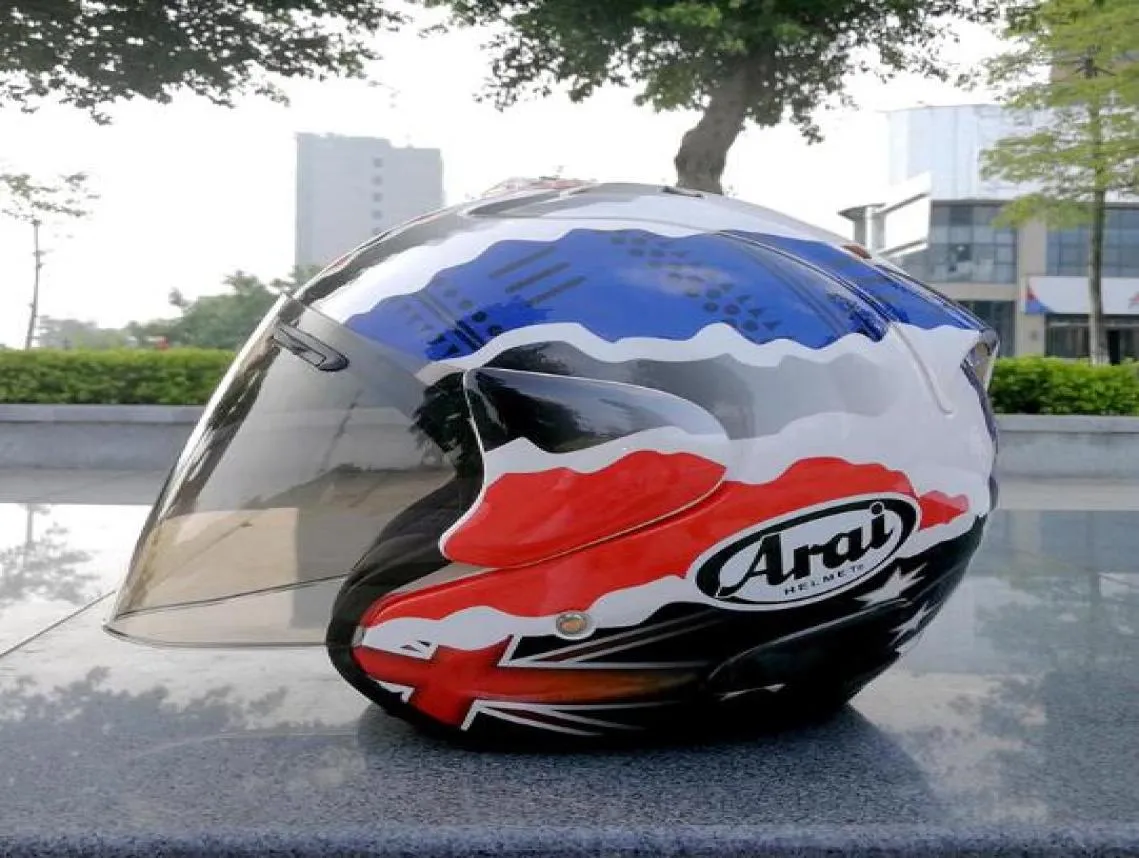 2017 Aray motorcycle helmet half helmet with open face helmet motocross size size s m l xl XXL6849347