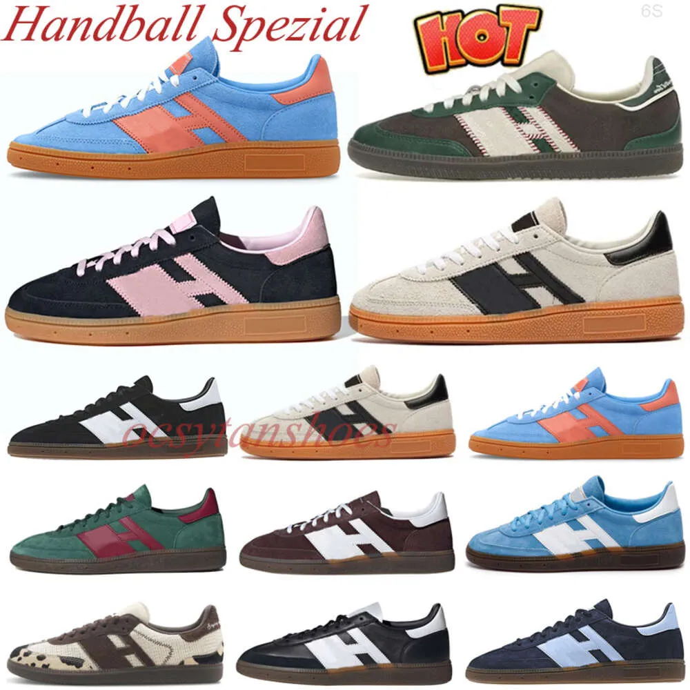 6s Handball Spezial Black Clear Pink Gum Sneakers Designer shoes Vegan OG Aluminium Black Gum Brown red Men Women Trainers Outdoor Flat Sports