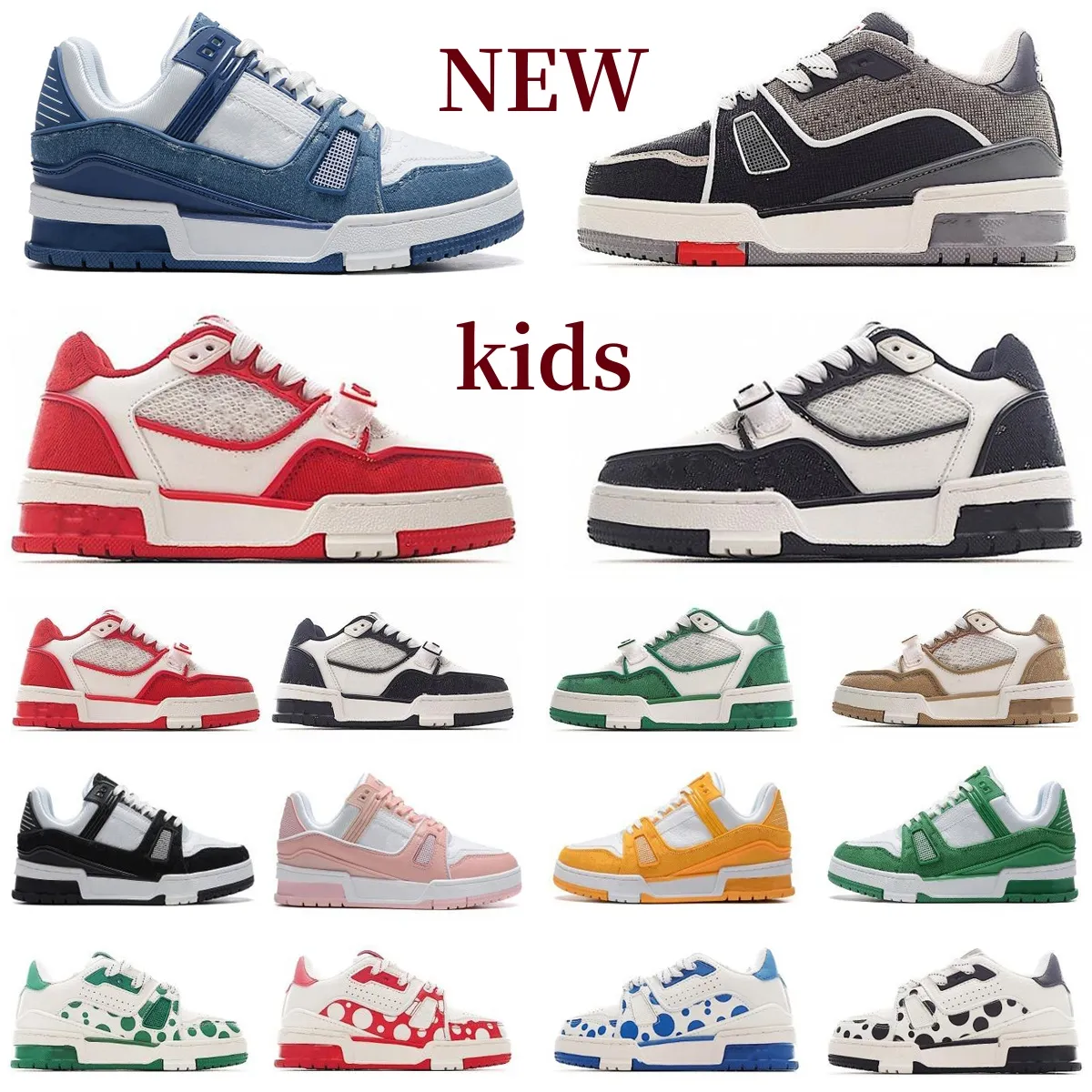Save Big on Bulk Kids Designer Sneakers With Box Designer Kids Shoes For  Boy Girl Children Sneakers Sports Mesh Shoe Low Cut Collaboration Fragments 