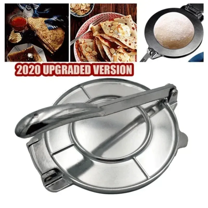 2024 Tortilla Press Maker Lega di alluminio Manuale fai da te Tortillas di mais Pressatura Strumenti Manico lungo Antiruggine la cucina domestica