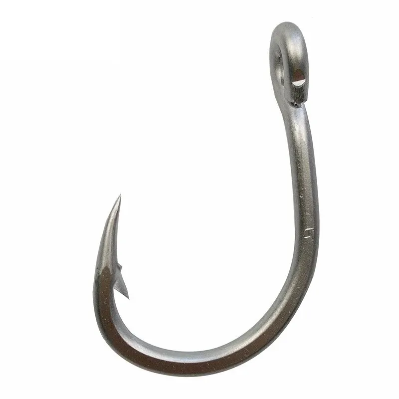 20pcs 10884 Stainless Steel White Strong Big Game Fish Tuna Bait Fishing Hooks Size 20120 240313