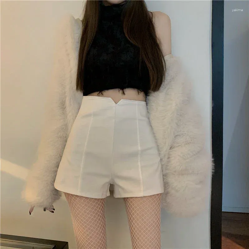 Women's Shorts Short Pants For Woman To Wear Sexy White Mini High Waist Fashion Design Clothing Elegant Low Price Streetwear