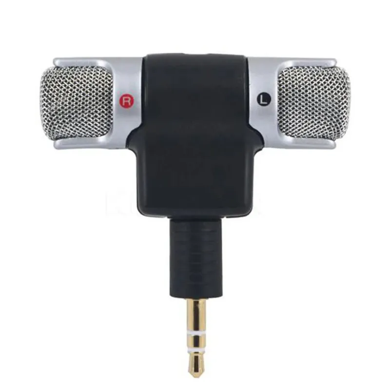 Ny 2024 High Performance 3,5 mm Jack Portable Mini Mic Digital Stereo Microphone For Recorder Mobiltelefon Sing Song Karaoke