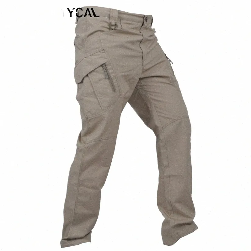 Мужские брюки Военные тактические брюки-карго с несколькими карманами Брюки в стиле сафари Водонепроницаемая мужская уличная одежда Туризм Плюс размер S-6XL 14I6 #