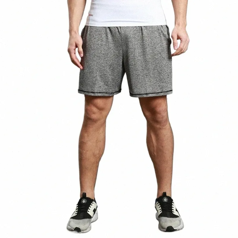 Vendita calda Pantaloncini sportivi da uomo in esecuzione Basket Boxe Palestra Heather Grey Pantaloncini maschili S6Zy #