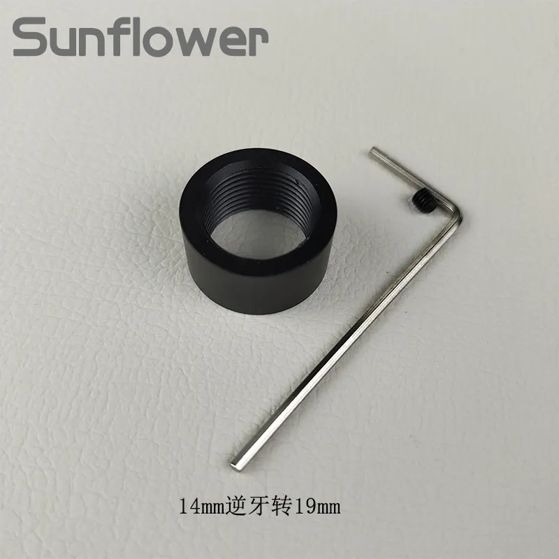 14 reverse tooth silencing 16 outer tube turning 19mm straight insertion fire cap obedient tiger M40A6 adapter metal decorative accessories