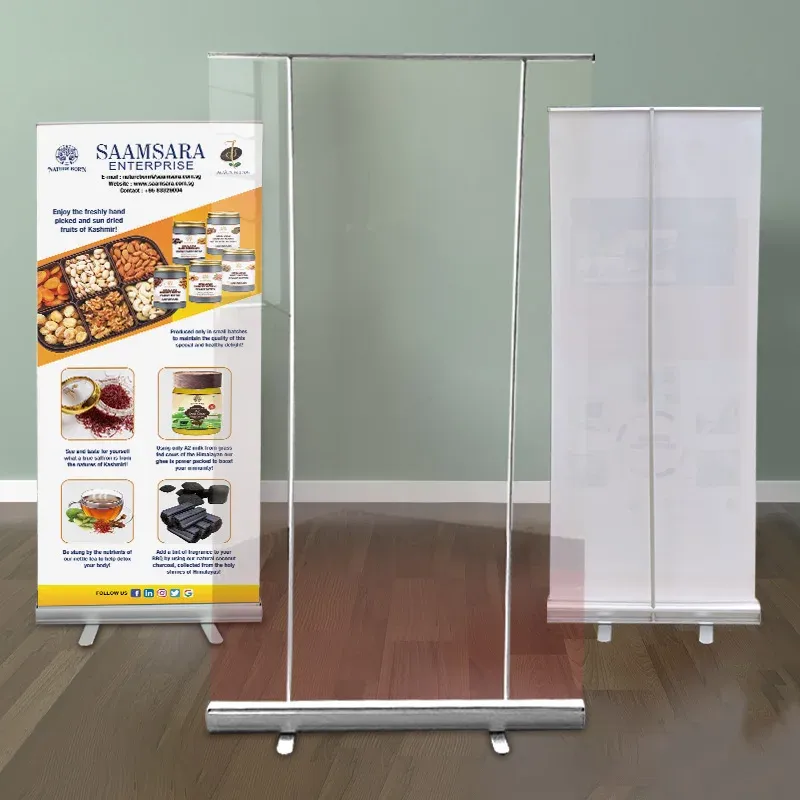 Acessórios publicidade pet roll up personalizado portátil economia padrão cartaz suporte banner vertical shopping exibição transparente