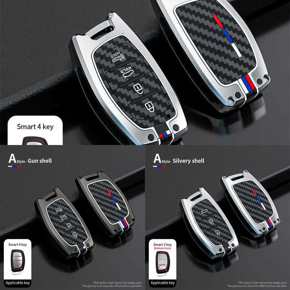 Update Auto Smart Key Case Cover Voor Hyundai Tucson Santa Fe Rena Sonata Elantra Ix35 Ix45 I10 I30 I40 Creta 3 4 Knop Sleutel Shell Fob