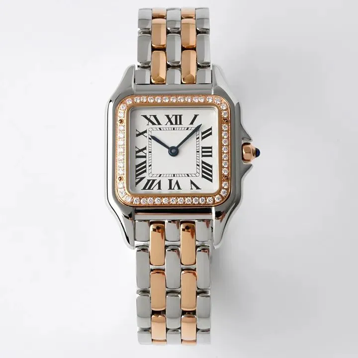 orologio da donna orologi completamente in acciaio inossidabile 904L cinturino in pelle quadrato moda abbinato orologio da polso montre de luxe orologio da uomo in oro quadrato 39mm dimensioni orologi orologio da donna