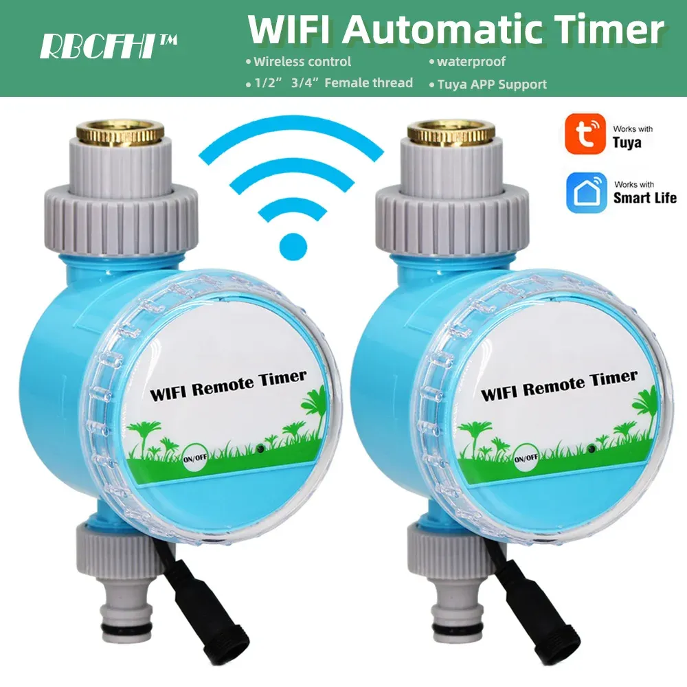 Timers WIFI Cellphone Remote Controller Garden Water Timer Tuya APP Automatic Irrigation Artifact Waterproof Smart Home Timed sprinkler
