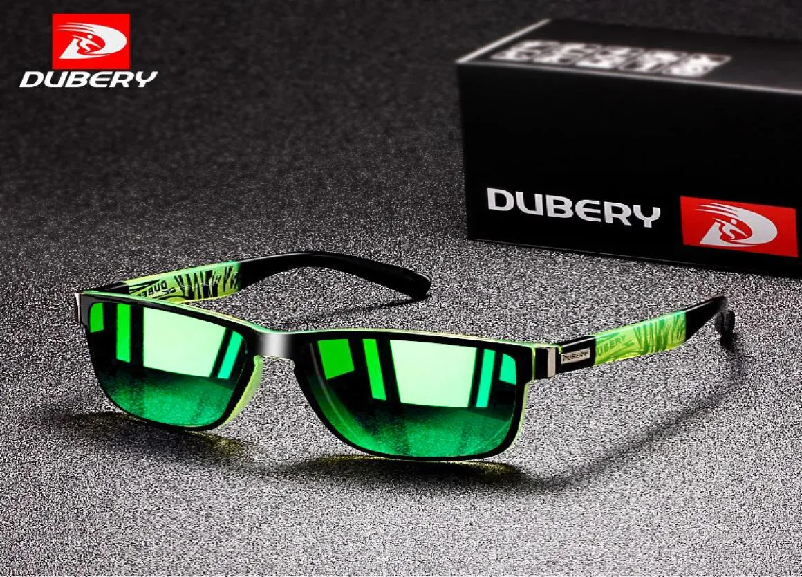 2020 new DUBERY Classic Driving Square Polarized Sunglasses Men Green Blue Lens Sun Glasses Polaroid Lens Goggles Male Gafas de so4679775