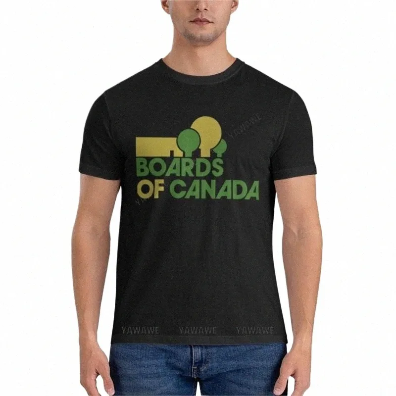 Boards Of Canada T-shirt classica T-shirt essenziale T-shirt grafiche da uomo Felpe grandi e alte Camicia con stampa animalier per ragazzi 47eE #