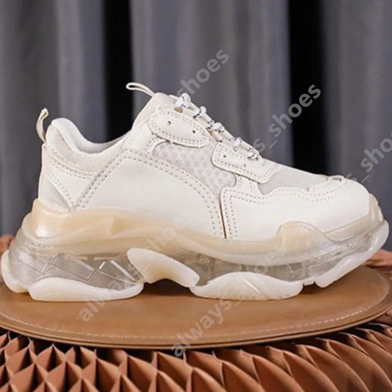 Top Quality Men Women Casual Shoe White Black Pink Triple S Low Make Old Sneaker Combination Soles Boots Mens Womens Shoes Sports chaussures A35