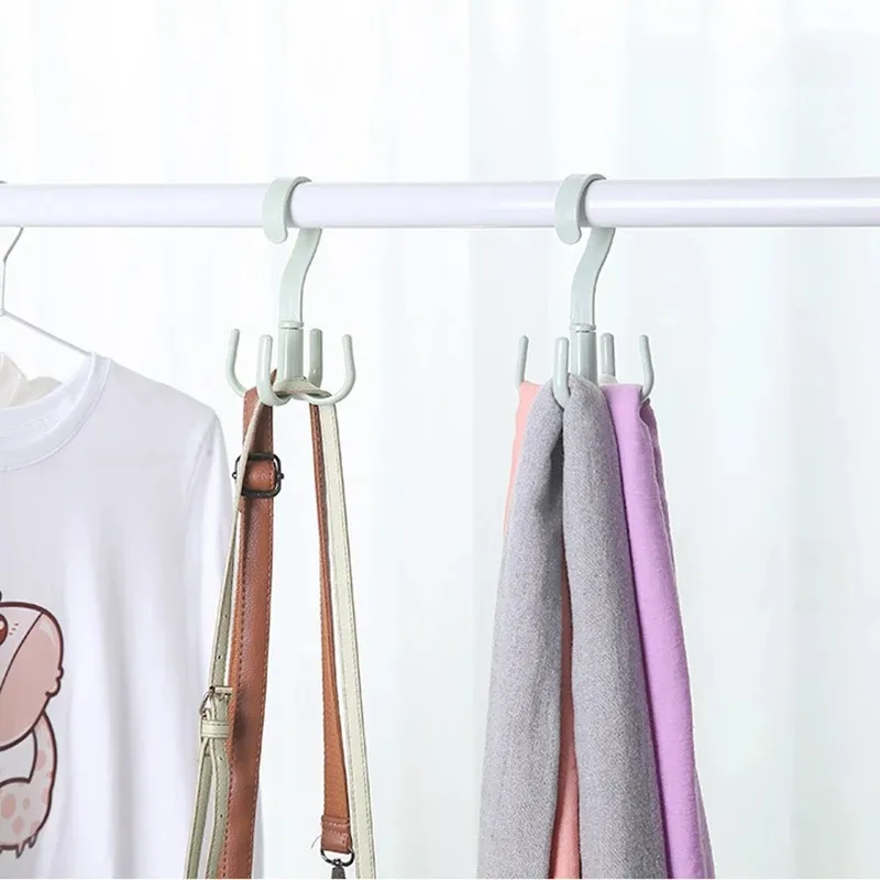 Nya 1st plastiska hemlagringsorganisation krokar sovrum hängande kläder hängande rack hållare krokar för väskor handduk