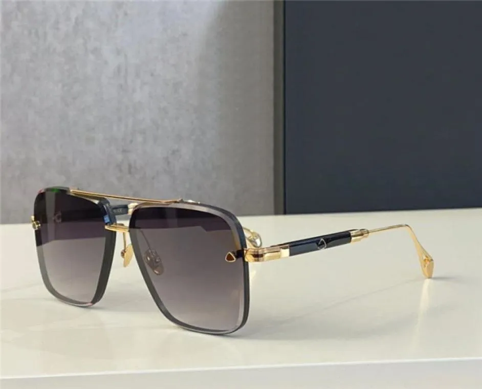 トップメンズグラスThe Gen I Design Sunglasses Square K Gold Frame寛大なスタイルハイエンド最高品質の屋外UV400 CAS4746496