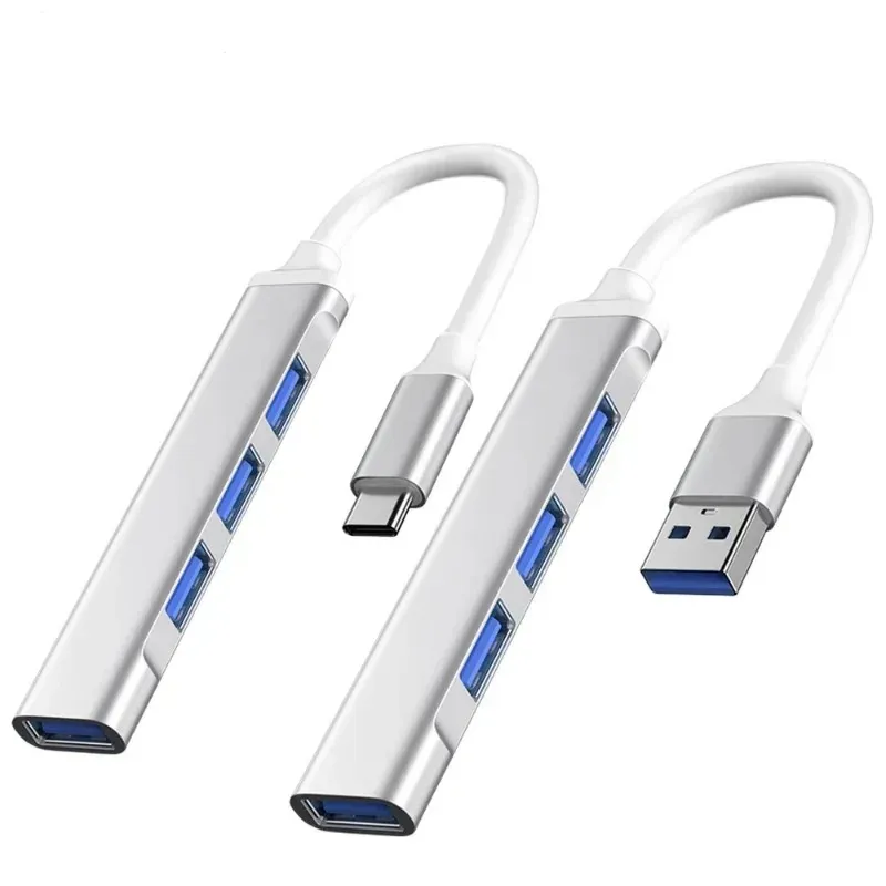 2024 USB C Hub 3.0 Type C 3.1 4 Poort Multi Splitter -adapter OTG voor Xiaomi Lenovo MacBook Pro 13 15 Air Pro PC Computeraccessoires