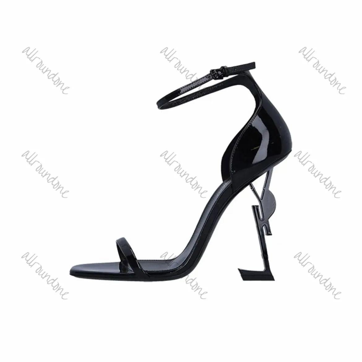 Luxe sandalen dames hoge hakken senior modeontwerper schoenen brief bruiloft diner dames sandalen 11 cm maat 35-42