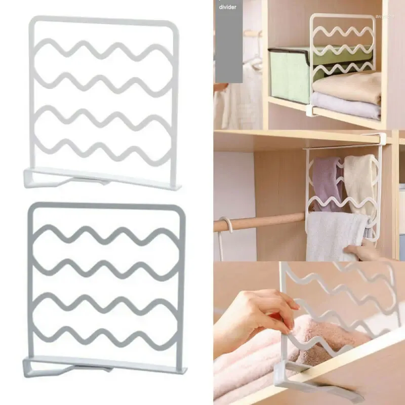 Clothing Storage Wardrobe Cabinet Partitions Divider Multi Function Shelf Rack Holders For Closets