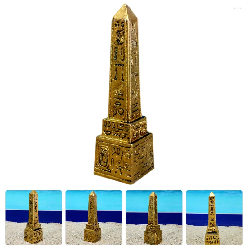 Dekoracyjne figurki Egipskie obelisk psychologiczna piaskownica dekoracje domu do dekoracji biurowca ozdobna żywica na pulpicie forniture
