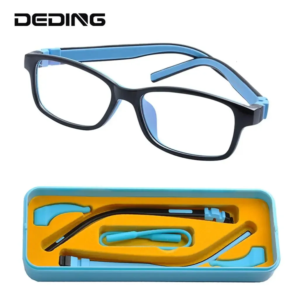 AGE 1013 Years Kids Eyeglasses Frame Ultralight Glasses For Children 14G TR90 Silicon FrameTemple Screwless Eyewear49mm15mm 240322