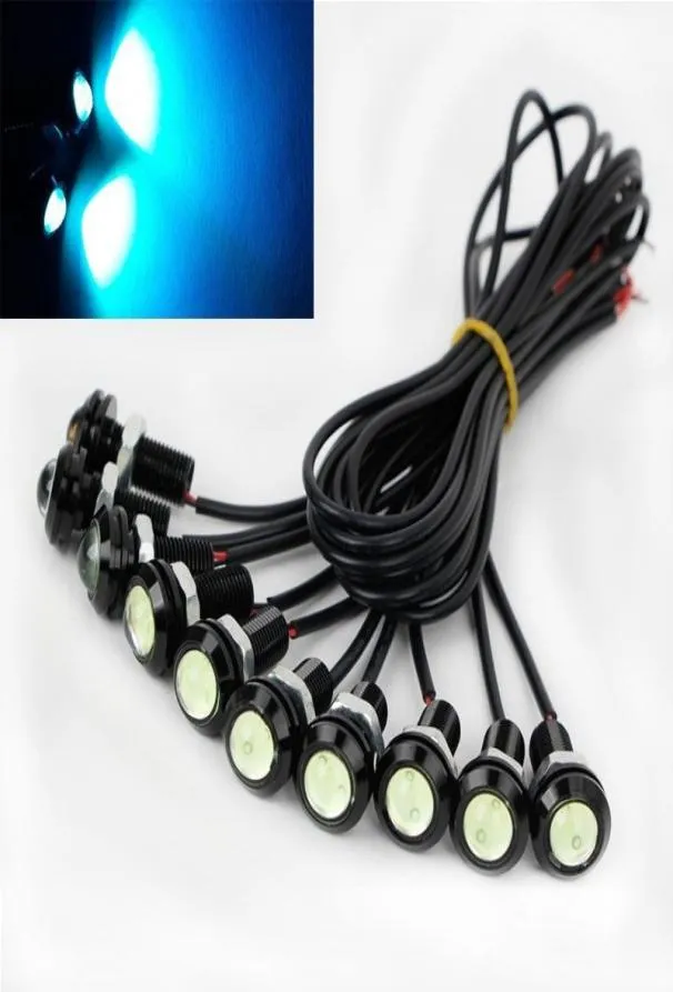 18mm Eagle Eye Led Lights Cool Ice Blue 9w Daytime Running Light Car Motorcycle DRL Car Accessories Marker Light Fog Lamp Backup L1223817