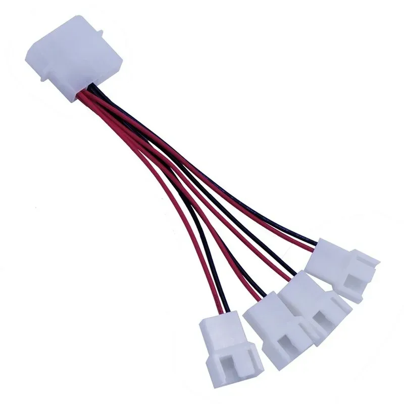 4 Pin To 3 Pin PC Computer CPU Fan Connector Cooling Reduce Resistor Noise Extension Cable Deceleration Line Cord Wire for PCfor Resistor Noise Reduction Wire