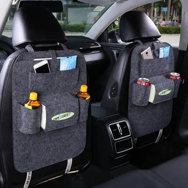 Für Auto Sitz Zurück Lagerung Tasche Pad Tassen Lagerung Halter Stoff Kind Anti-kick 2023 Neue Auto Sitz Lagerung veranstalter Box