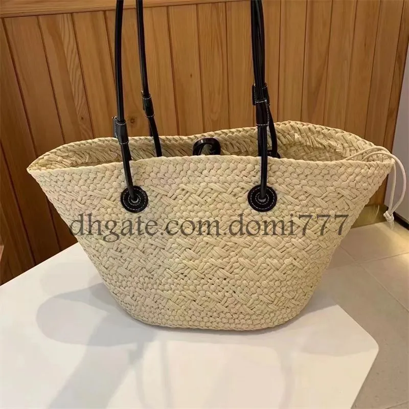 Borse a tracolla in paglia intrecciata 2StylesFashion per borsa da spiaggia estiva Borsa a mano per lo shopping