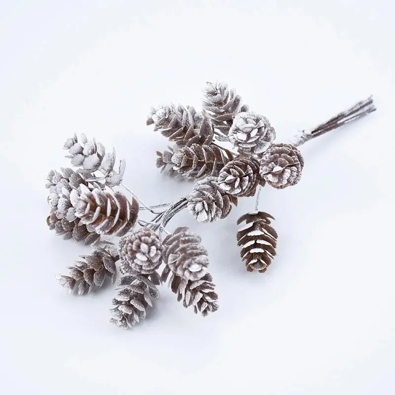 /Bundle Artificial Plants Fake Pine Cone Decorative Flowers Wreaths Christmas Home Decor Diy Gifts Handmade Pompon