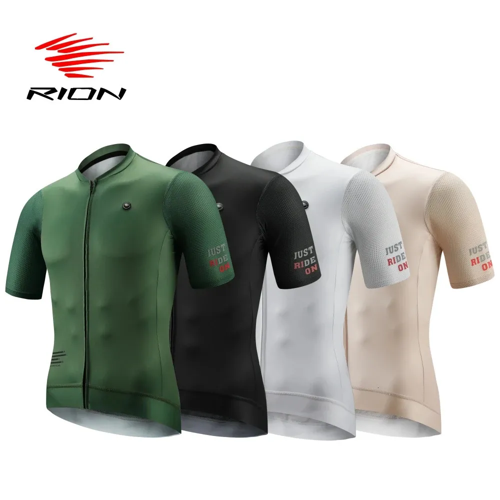 RION Herren-Radtrikot, MTB, Mountainbike-Shirts, Straßenreiten, Fahrradkleidung, Motocross-Pullover, Downhill-Top, Outdoor-Sport, Pro 240318