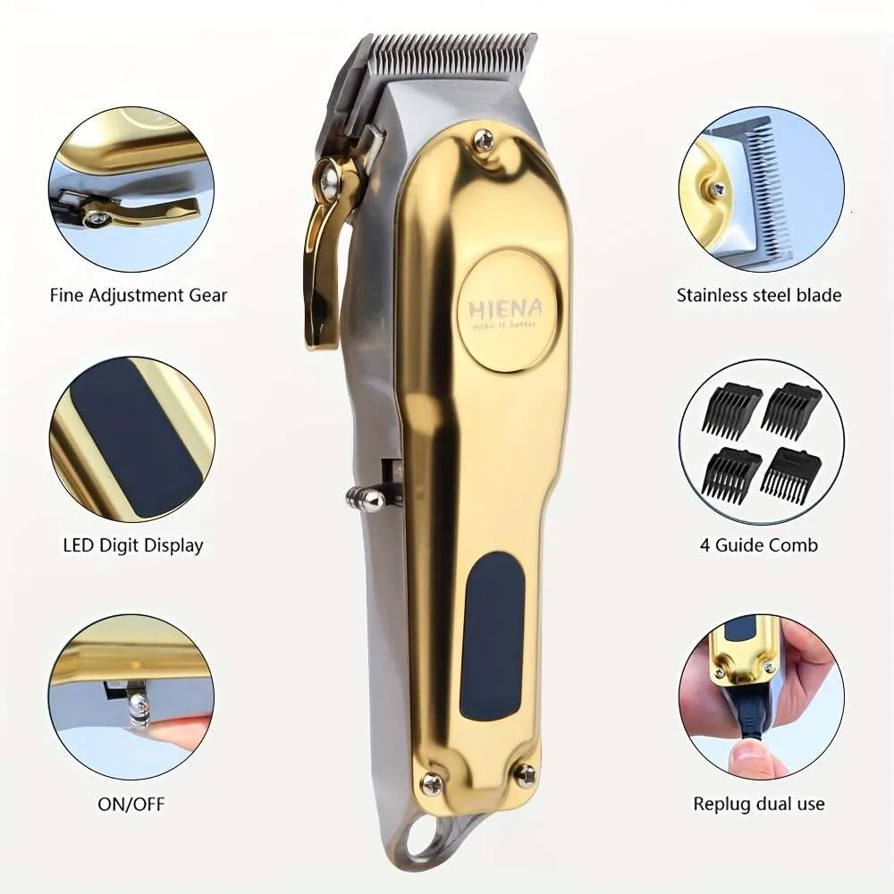 3st Professional Men's T -formad bladtrimmer med USB -laddning - Skägg och hår Rakknivskönhet