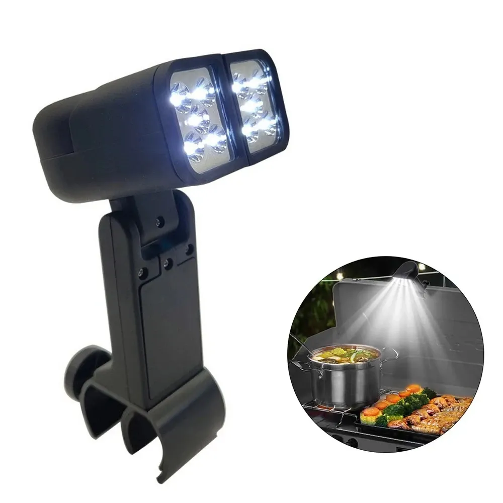 Feuerzeuge, tragbares BBQ-Grilllicht, LED-Leuchten, Taschenlampe, Beleuchtungslampe mit Griffmontage-Clip für Barbecue, Grillen, Outdoor-Zubehör