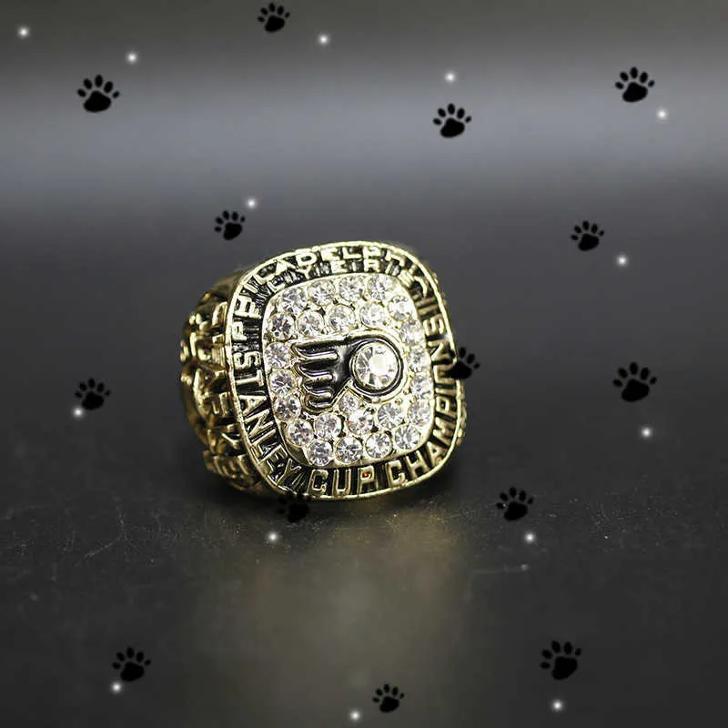 Anillo de campeonato de hockey de los Philadelphia Flyers de la NHL 1975