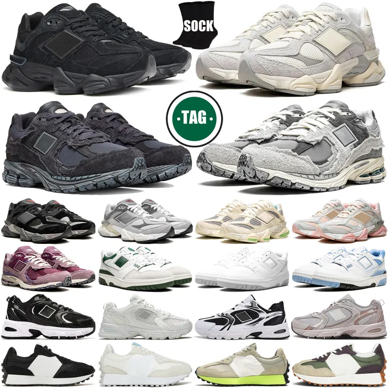 Designer 9060 2002r Sneakers 530 Rinnande skor för män Kvinnor 550 Quartz Grey 327 Triple Black Castlerock Phantom Rain Cloud Men Trainers Runners