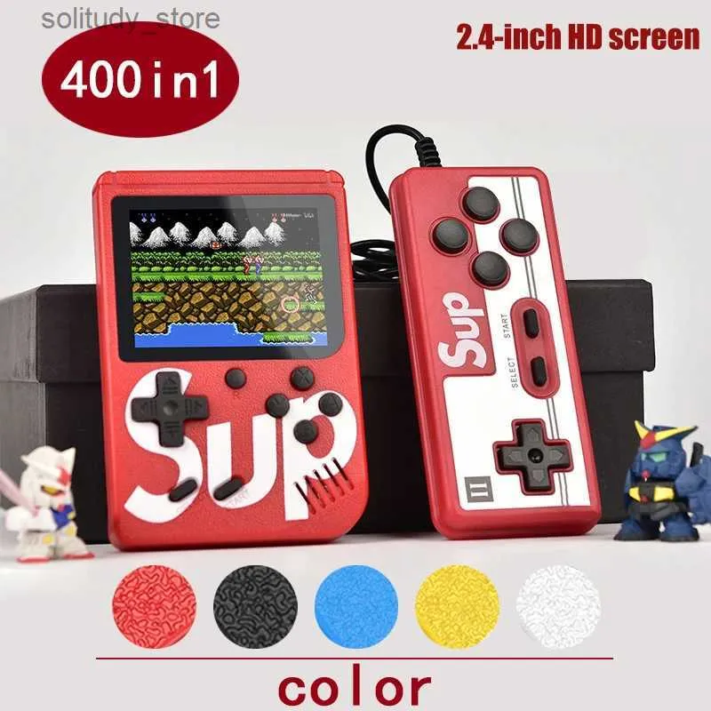 Portable Game Players 400 in 1 video game console portable mini handheld game 2.4-inch color pocket TV charging game console handheld player Q240326