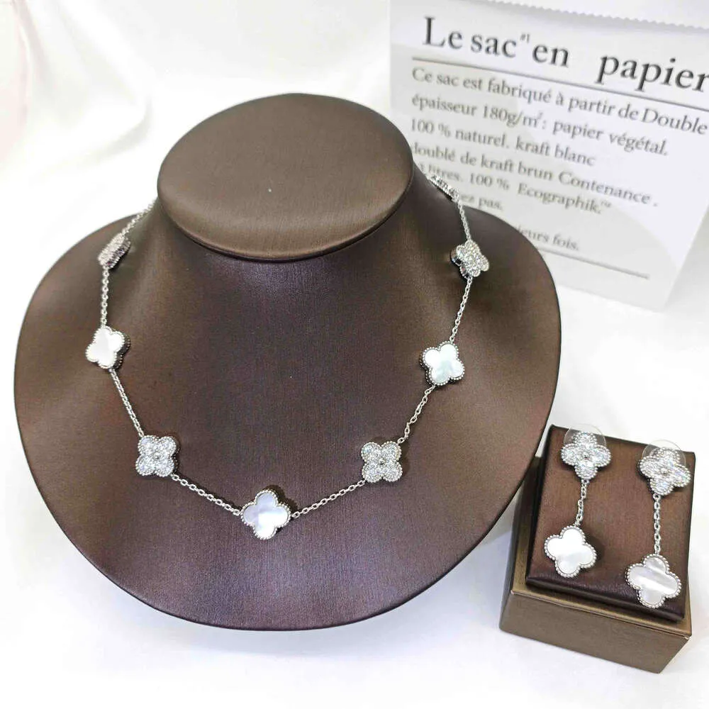 Tabora – ensemble de bijoux plaqué or 18 carats, coquille en cuivre exquise, trèfle à quatre feuilles, collier et boucles d'oreilles, vente en gros