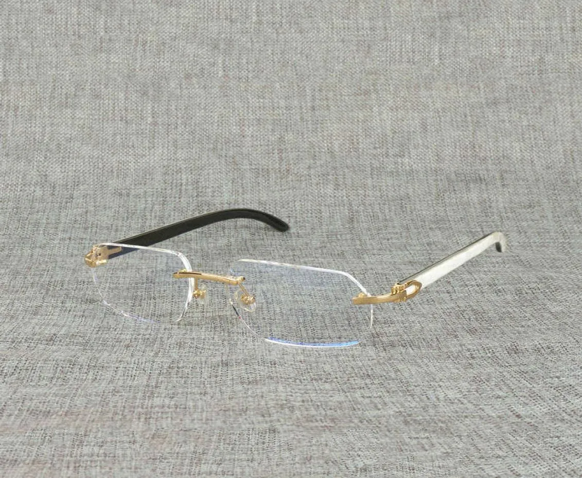 Ienbel bois naturel carré brillant corne de buffle surdimensionné cadre aléatoire pour hommes lire optique ovale oeil verre 5DHO6020651