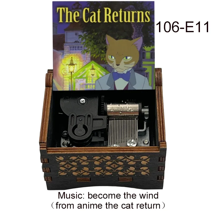 箱アニメ猫リターンミュージックカゼニナルは風のメカニカルミュージックボックス新年クリスマスパーティーの誕生日クリスマスギフトになります