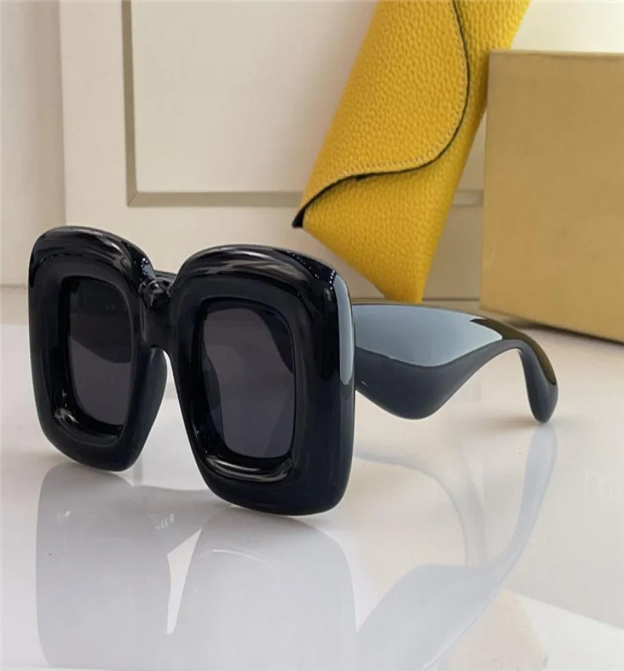 Nya mode solglasögon 40098 Special Design Color Square Shape Frame avantgarde Style Crazy Intressant With Case High End Qualit9500636