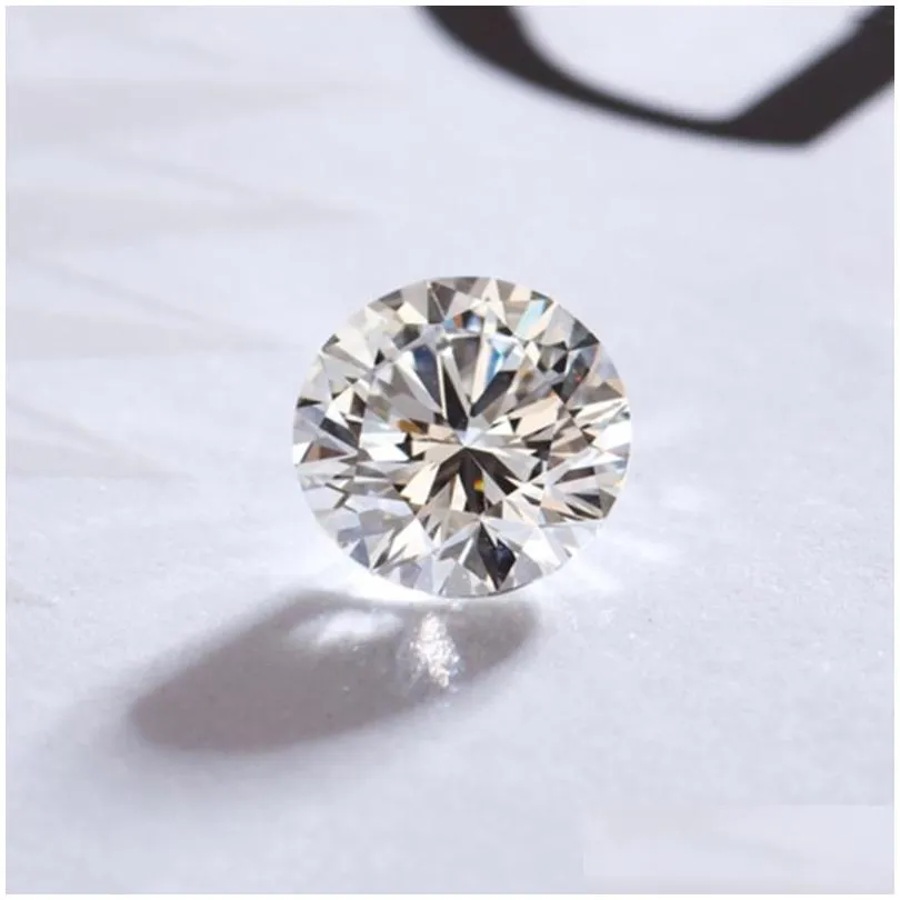 Loose Diamonds 2.5ct Carat 8.5mm EF Color Moissanite Stone Brilliant Round Cut Clarity VVS1 Excellent Lab Diamond Ring MaterialLoose