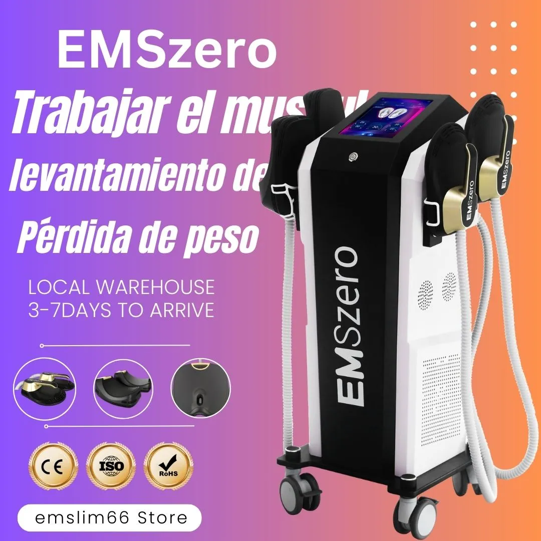 EMSzero Body Muscle Stimulator Slimming Machine 4 Handles 14 Tesla