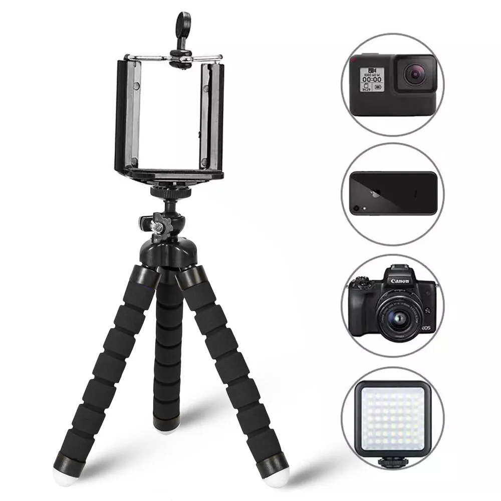 Mobiele telefoon statiefhouder, flexibel statief voor mobiele telefoons | flexibel digitaal camerastatief in octopus-design, mobiele telefoon statiefhouder voor vrouwen, mannen, tieners