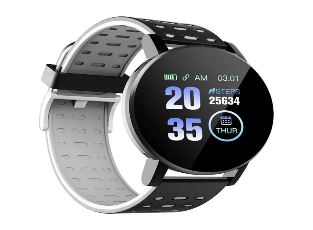 119Plus Opaski na rękę inteligentne zegarek ciśnienie krwi Sport Tracker wodoodporny Bluetooth Smart Bransoletę Monitorowanie tętna dla Androida 3503119