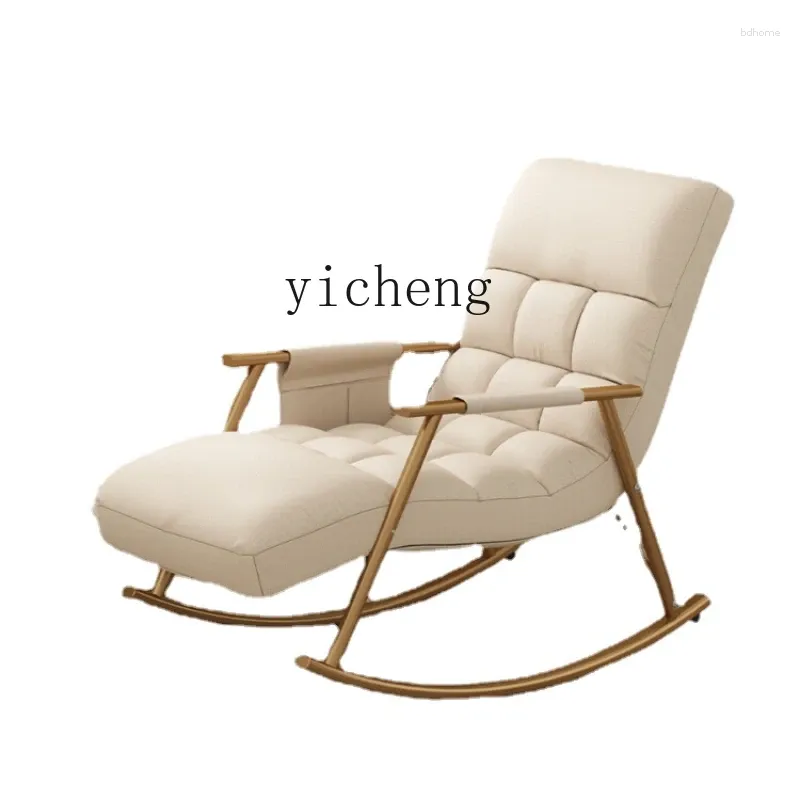 Decorative Figurines ZC Rocking Chair Adult Recliner Balcony Home Leisure Reclining And Sleeping Lazy Sofa