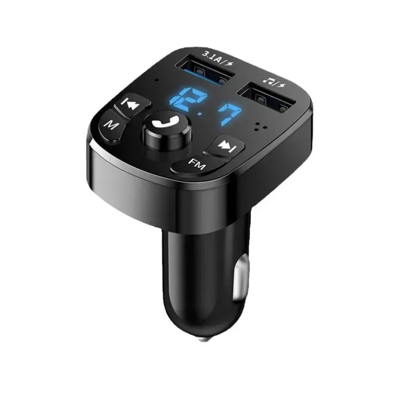 Transmetteur FM 5.0 mains libres pour voiture, Kit mains libres, lecteur modulateur MP3, récepteur Audio mains libres, 2 USB, chargeur rapide